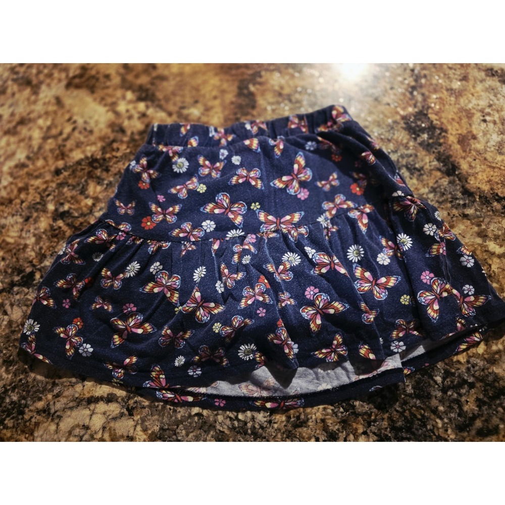 GIRL'S 365 KIDS FROM GARANIMALS BLUE VELOUR PLUSH SKIRT SIZE 7 RN 15897